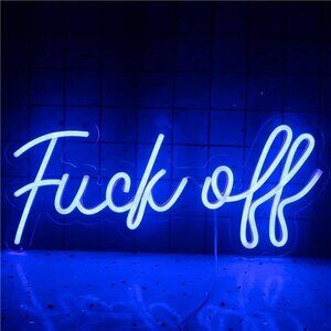 NEW Blue Neon Light Sign Decor